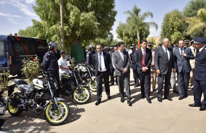 رئيس مجلس جهة الشرق يسلم العشرات من الدراجات النارية لفائدة ولاية أمن وجدة